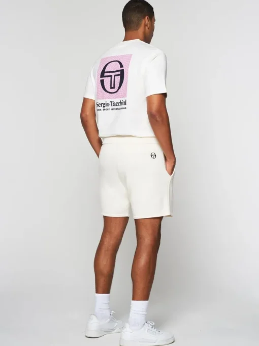 Sergio Tacchini Shorts And Swim<Ricamo Knit Short- Gardenia