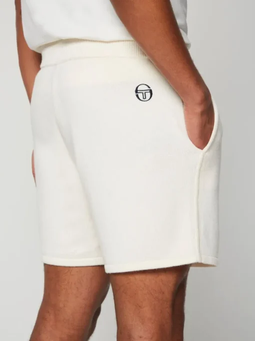 Sergio Tacchini Shorts And Swim<Ricamo Knit Short- Gardenia