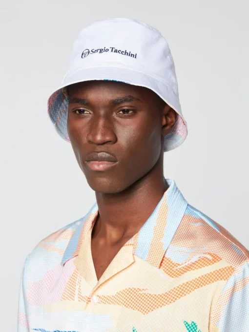 Sergio Tacchini Headwear<Riviera Reversible Bucket Hat- Deep Mint/ Multi