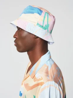 Sergio Tacchini Headwear<Riviera Reversible Bucket Hat- Deep Mint/ Multi