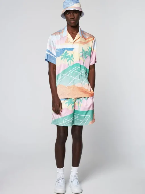 Sergio Tacchini Matching Separates<Riviera Reversible Bucket Hat- Deep Mint/ Multi
