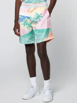 Sergio Tacchini Shorts And Swim<Riviera Short- Deep Mint/ Multi