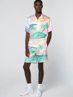 Sergio Tacchini Shorts And Swim<Riviera Short- Deep Mint/ Multi