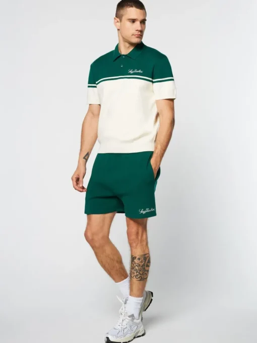 Sergio Tacchini Polos<Roselli Knit Polo- Evergreen
