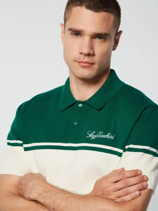 Sergio Tacchini Polos<Roselli Knit Polo- Evergreen