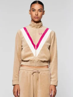 Sergio Tacchini Velour<Sara Velour Track Jacket- Humus