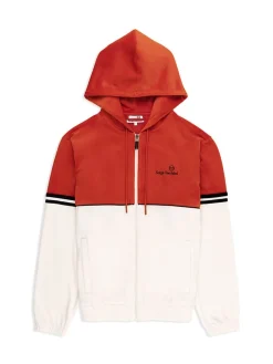 Sergio Tacchini Sweatshirts And Hoodies<Scopeto Full-Zip Velour Hoodie- Poinciana/ Gardenia