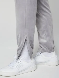 Sergio Tacchini View All<Scopeto Velour Pant- Sleet/ Gardenia