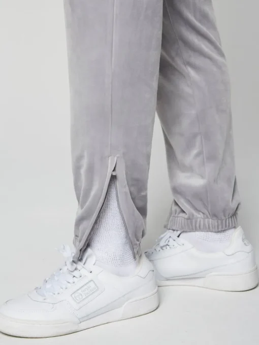 Sergio Tacchini View All<Scopeto Velour Pant- Sleet/ Gardenia