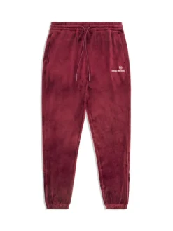 Sergio Tacchini Pants And Sweatpants<Scopeto Velour Pant-Black Beauty/ Mauve Wine
