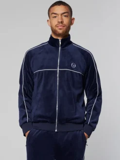 Sergio Tacchini Velour<Sovana Velour Track Jacket- Maritime Blue