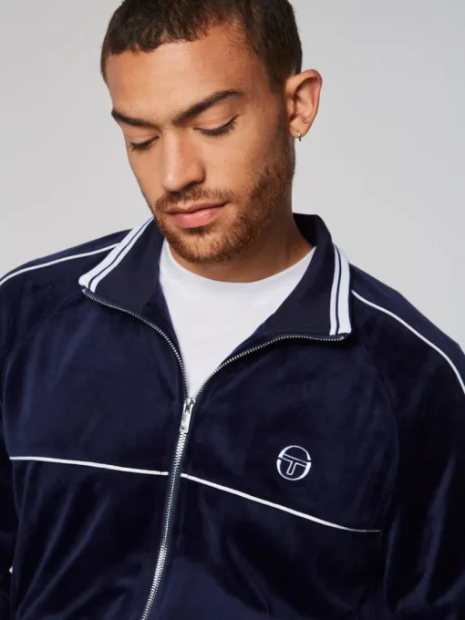 Sergio Tacchini Velour<Sovana Velour Track Jacket- Maritime Blue
