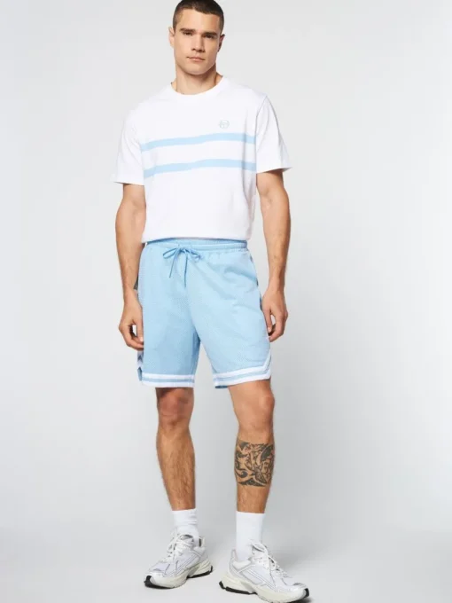 Sergio Tacchini Shorts And Swim<Spazio Banda Mesh Short- Clear Sky