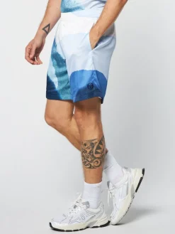 Sergio Tacchini Shorts And Swim<Spiaggia Cabana Short- Maritime Blue/ Multi