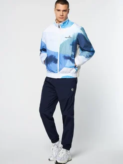 Sergio Tacchini Nylon<Spiaggia Track Jacket- Maritime Blue/ Multi