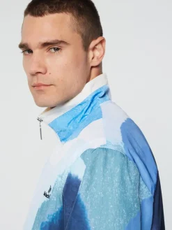 Sergio Tacchini Nylon<Spiaggia Track Jacket- Maritime Blue/ Multi