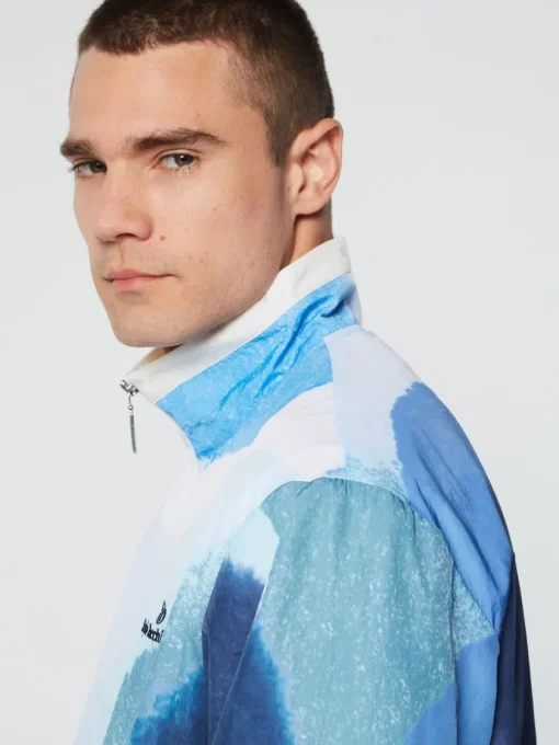 Sergio Tacchini Nylon<Spiaggia Track Jacket- Maritime Blue/ Multi