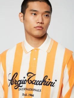 Sergio Tacchini Polos<Sponda Polo- Gardenia/ Tangerine