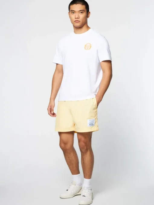 Sergio Tacchini The Essentials<Tenda T-Shirt- Brilliant White/ Tangerine