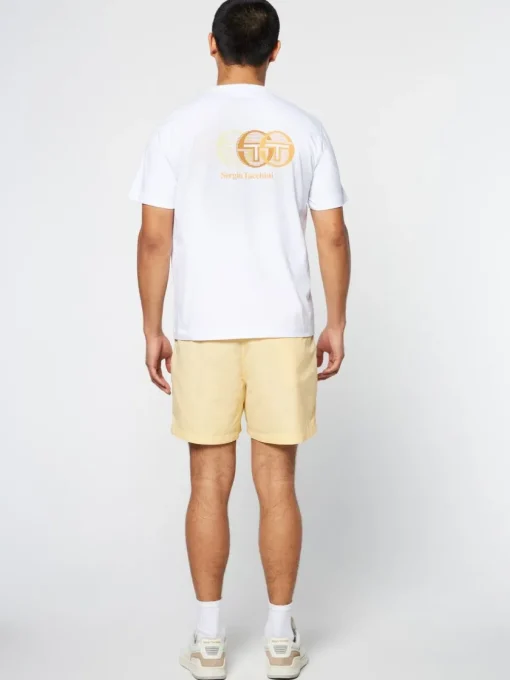 Sergio Tacchini The Essentials<Tenda T-Shirt- Brilliant White/ Tangerine