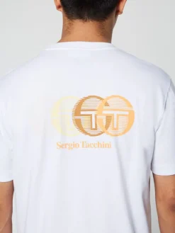 Sergio Tacchini The Essentials<Tenda T-Shirt- Brilliant White/ Tangerine