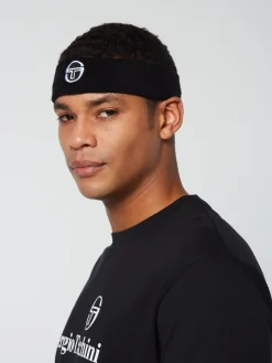 Sergio Tacchini Headwear<Tennis Headband- Black