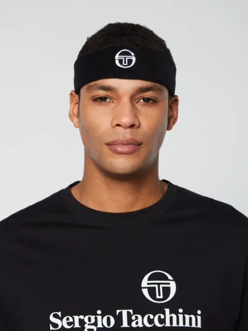 Sergio Tacchini Headwear<Tennis Headband- Black