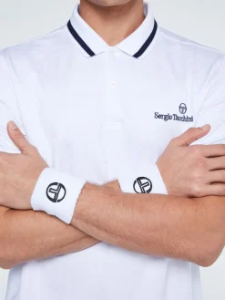 Sergio Tacchini For The Court<Tennis Wristband- White
