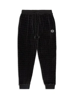 Sergio Tacchini Velour<Trento Pant- Black Beauty