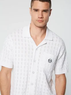 Sergio Tacchini Knitwear<Ulivo Crochet Shirt- Brilliant White