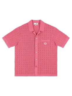 Sergio Tacchini View All<Ulivo Crochet Shirt- Wild Rose