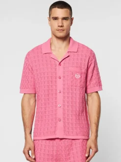 Sergio Tacchini View All<Ulivo Crochet Shirt- Wild Rose