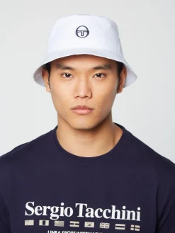 Sergio Tacchini Headwear<Vacanza Bucket Hat- Brilliant White