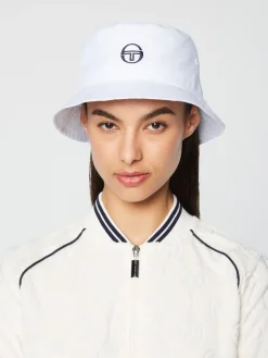 Sergio Tacchini Headwear<Vacanza Bucket Hat- Brilliant White
