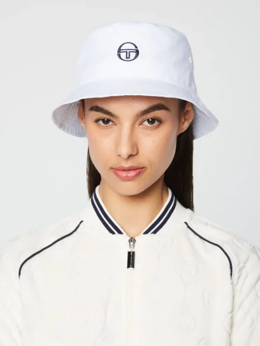 Sergio Tacchini Headwear<Vacanza Bucket Hat- Brilliant White