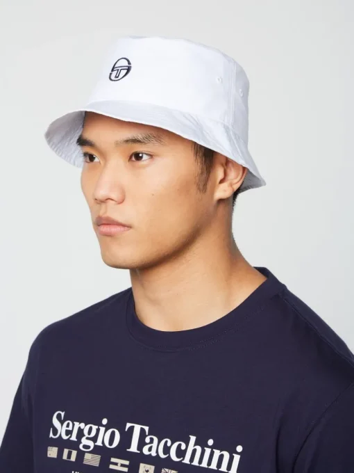 Sergio Tacchini Headwear<Vacanza Bucket Hat- Brilliant White