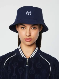 Sergio Tacchini For The Court<Vacanza Bucket Hat- Maritime Blue