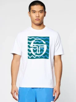 Sergio Tacchini View All<Veloce T-Shirt- Brilliant White