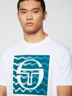 Sergio Tacchini View All<Veloce T-Shirt- Brilliant White