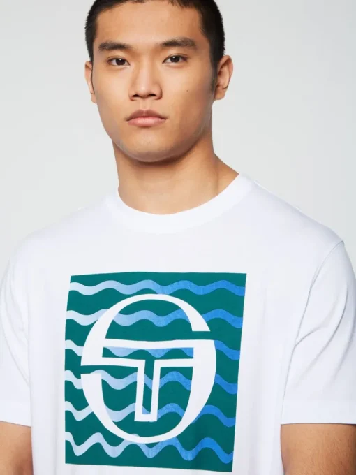 Sergio Tacchini View All<Veloce T-Shirt- Brilliant White