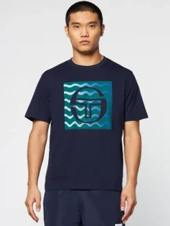 Sergio Tacchini View All<Veloce T-Shirt- Maritime Blue
