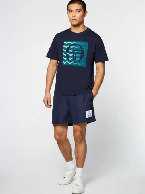 Sergio Tacchini View All<Veloce T-Shirt- Maritime Blue