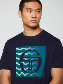 Sergio Tacchini View All<Veloce T-Shirt- Maritime Blue