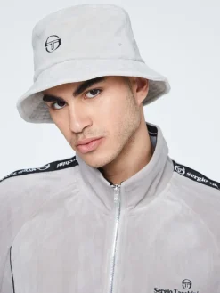 Sergio Tacchini View All<Velour Bucket Hat-Quiet Gray