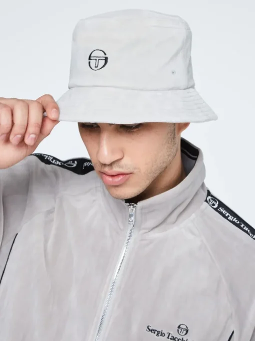 Sergio Tacchini View All<Velour Bucket Hat-Quiet Gray
