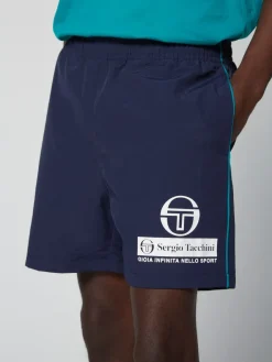 Sergio Tacchini View All<Viva Nylon Short- Maritime Blue
