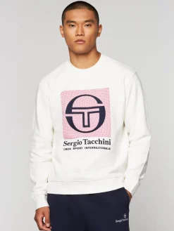 Sergio Tacchini Sweatshirts And Hoodies<Warp Crewneck- Gardenia