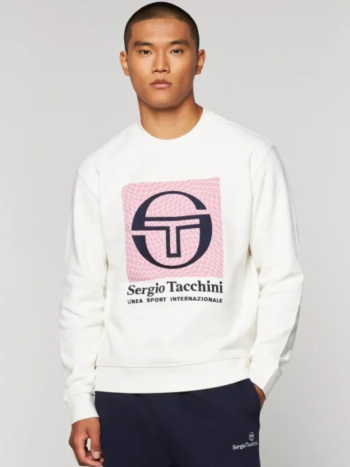 Sergio Tacchini Sweatshirts And Hoodies<Warp Crewneck- Gardenia