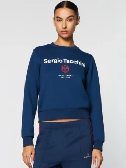 Sergio Tacchini For The Court<Women'S Linea Sport Crewneck- Maritime Blue
