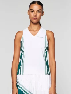 Sergio Tacchini Tops And Sports Bras<Women'S Monza Tennis Tank- Brilliant White